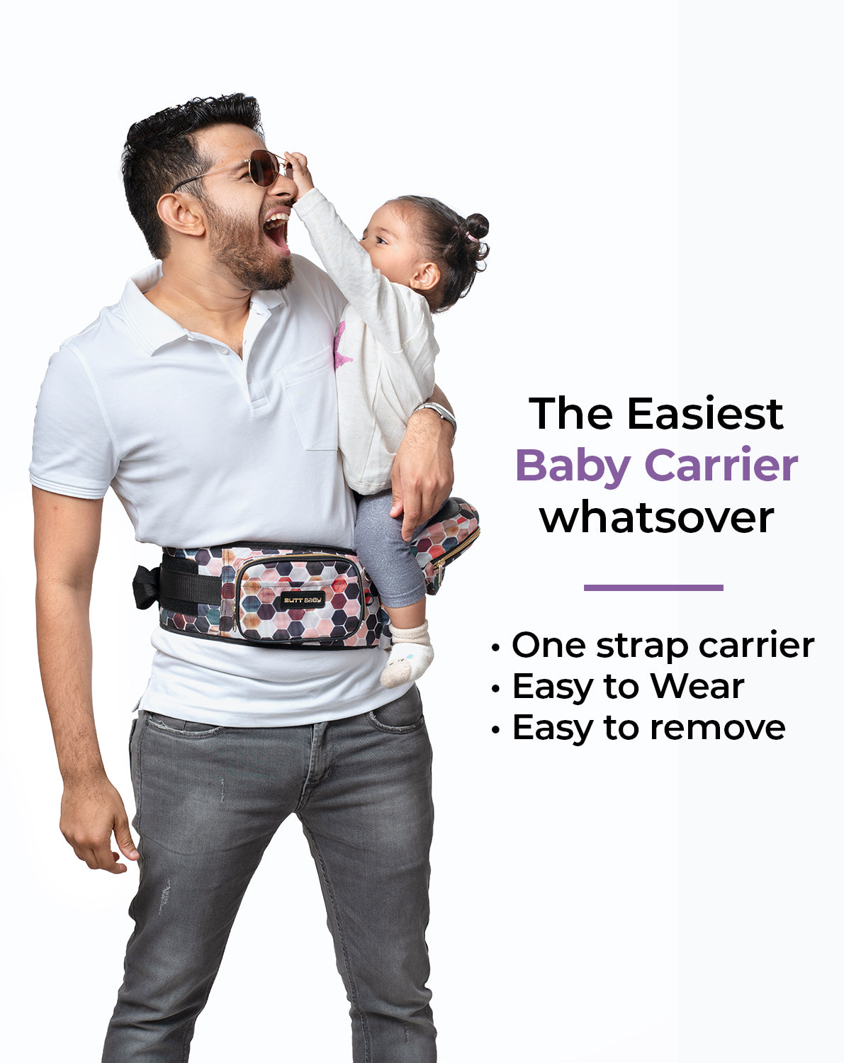 Honeycomb Baby Carrier with Hip Seat